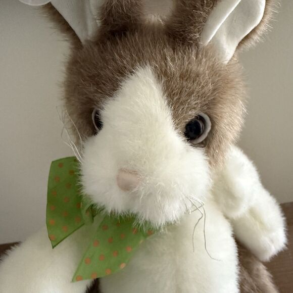 Bearington Collection Bunny Rabbit Stuffed Big Pot Belly Jointed - Picture 2 of 6